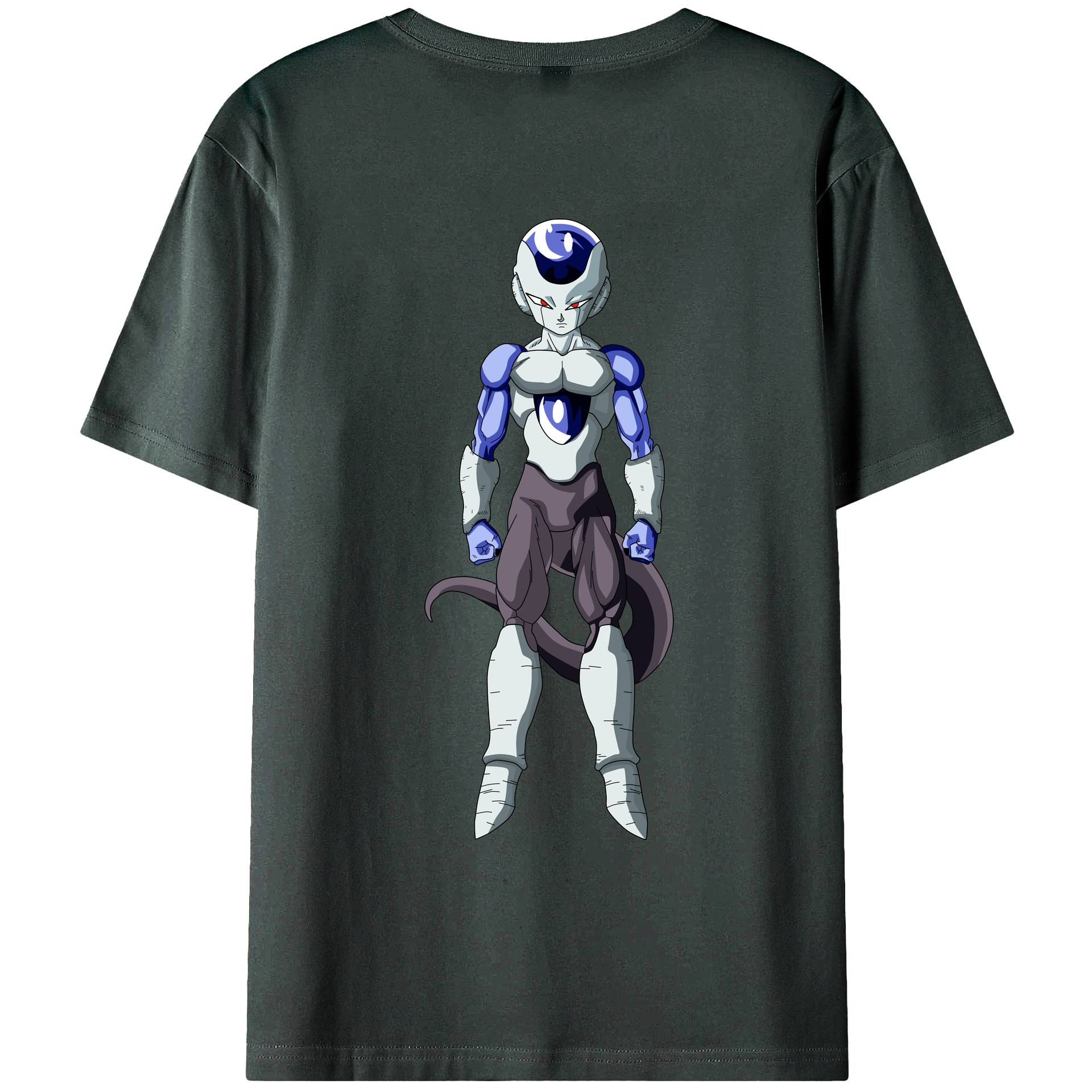 （画像用） ドラゴンボール フリーザ DRAGON BALL Frieza 綿100％ メンズ半袖Tシャツ（バックプリント） 通気性